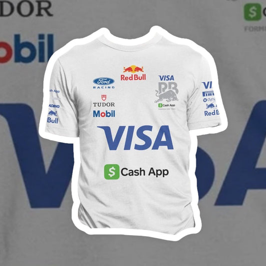 Polera RedBull 2026 F1 Blanca