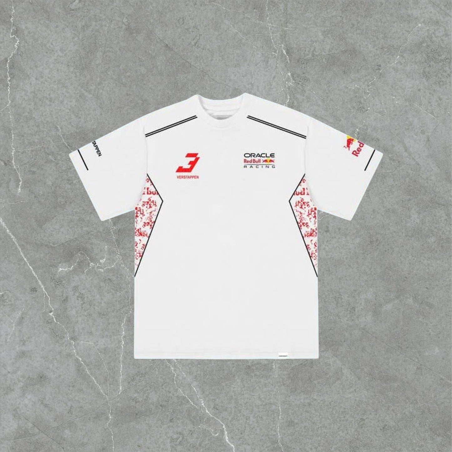 Polera Redbull Blanca Max Verstappen 2026