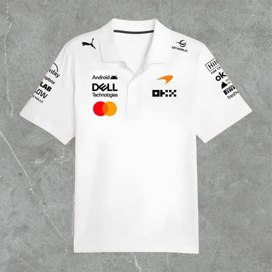 Polera Blanca McLaren Pique 2026