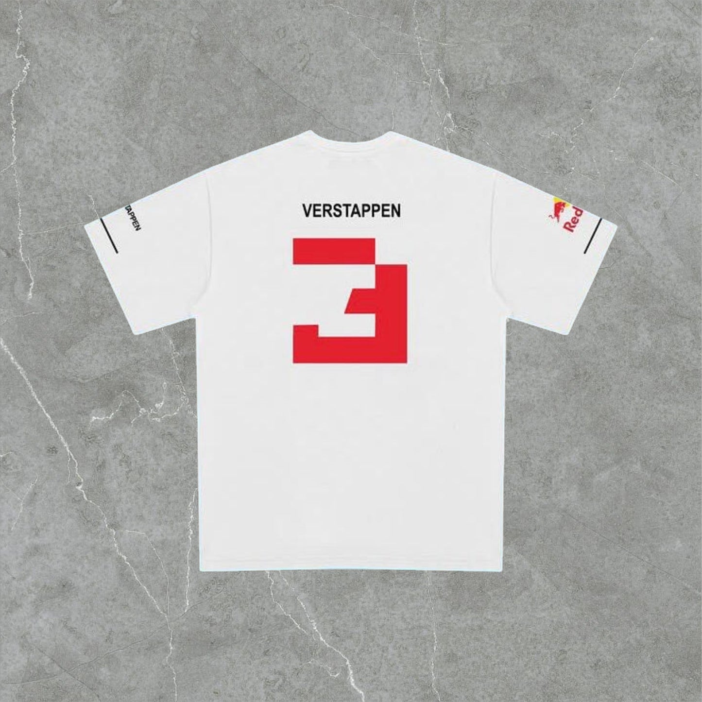 Polera Redbull Blanca Max Verstappen 2026