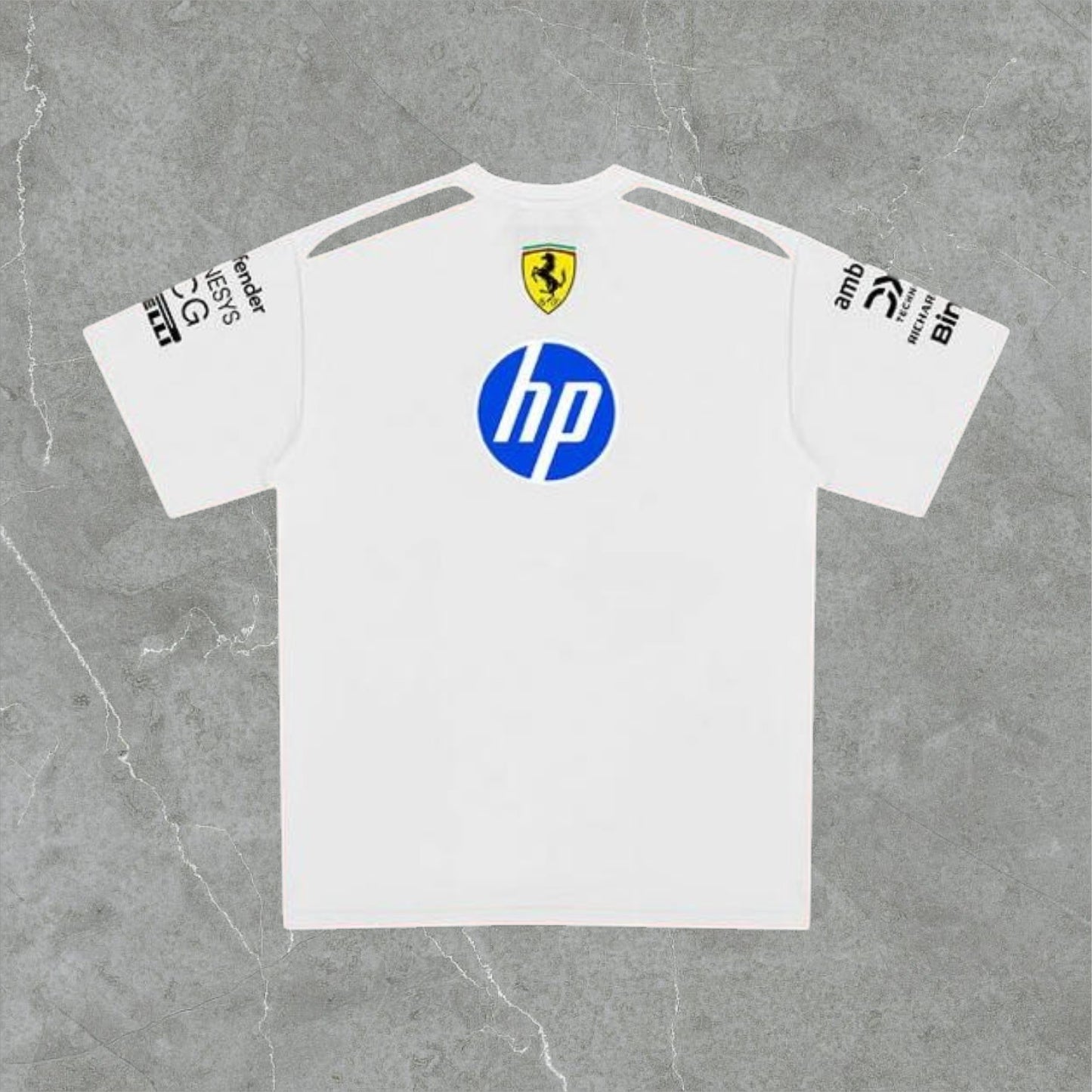 Polera Blanca Ferrari 2026